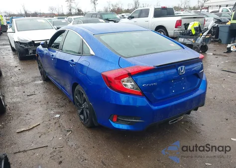 2020 Honda Civic Sport z USA, uszkodzony, nr VIN 19XFC2F85LE029385